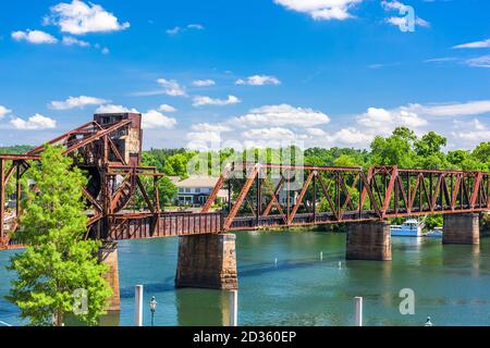 Augusta, Georgia Abandoned Bridge Foto Stock