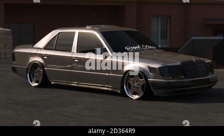 AUTO D'ORO RESA IN CANTIERE Foto Stock