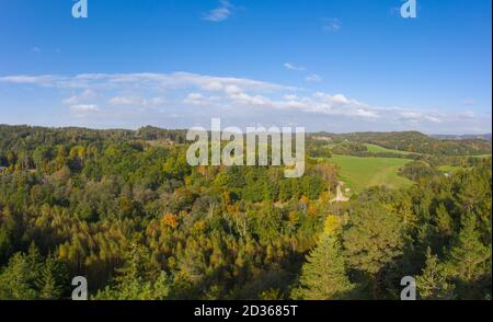 La vista vicino allo zoo di animali Nordens Ark ON la costa occidentale svedese Foto Stock