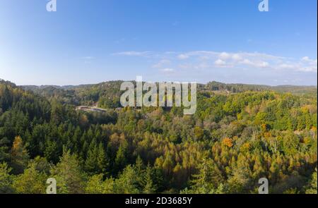 La vista vicino allo zoo di animali Nordens Ark ON la costa occidentale svedese Foto Stock