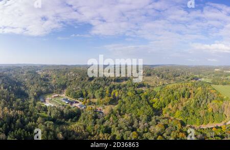 La vista vicino allo zoo di animali Nordens Ark ON la costa occidentale svedese Foto Stock
