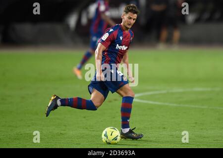 Valencia, Spagna. 13 Settembre 2020. Nemanja Radoja di Levante durante la partita la Liga tra Valencia CF e Levante UD disputata allo stadio Mestalla il 13 settembre 2020 a Valencia, Spagna. (Foto di PRESSINPHOTO) Credit: Pro Shots/Alamy Live News Foto Stock