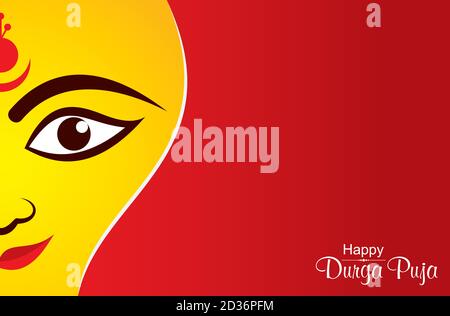 Illustrazione del biglietto d'auguri Navratri utsav in cui si celebra India Illustrazione Vettoriale