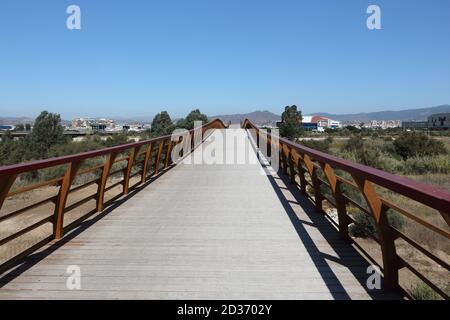 Ponte sul fiume Guadalhorce. Málaga, Andalusia, Spagna. Foto Stock