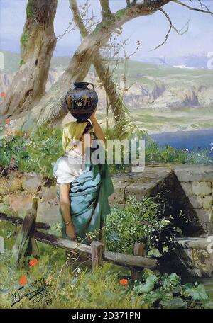 Siemiradzki Henryk Ippolitovich - dalla Primavera 1 - Polacco Scuola - Foto Stock