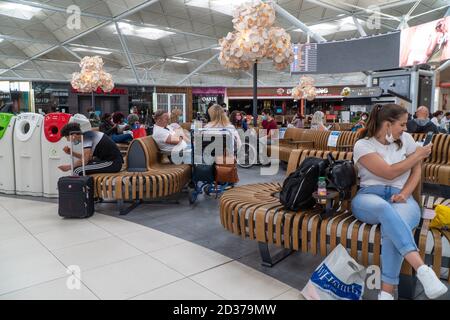 Aeroporto di Londra Stansted durante il Covid Pandemic Foto Stock