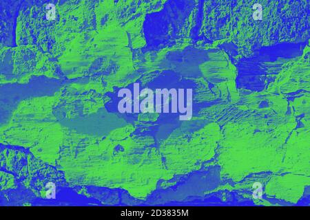 Sfondo astratto blu verde, superficie a trama vivida Foto Stock