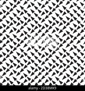 motivo senza cuciture con triangoli neri Illustrazione Vettoriale