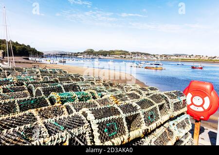 Conwy Harbour, Conwy Marina, Conwy, Conwy Town, Conwy Wales, Galles del Nord, Regno Unito, porto, porto, porto, costa del Galles, barche, barca, costa, Foto Stock