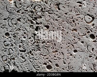 Senza cuciture Grigio marmo pietra Tile sfondo texture primo piano. Foto Stock