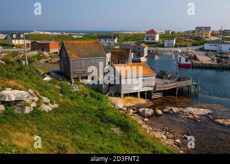 Il pittoresco villaggio di pescatori di Peggy's Cove, nuova Scozia, Canada Foto Stock