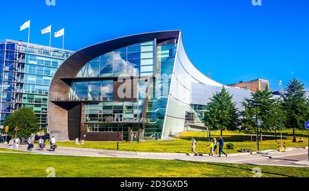 Museo di Arte Contemporanea Kiasma. Helsinki, Finlandia Foto Stock