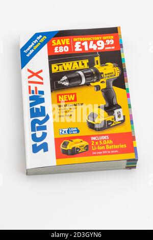 Un catalogo Screwfix Foto Stock