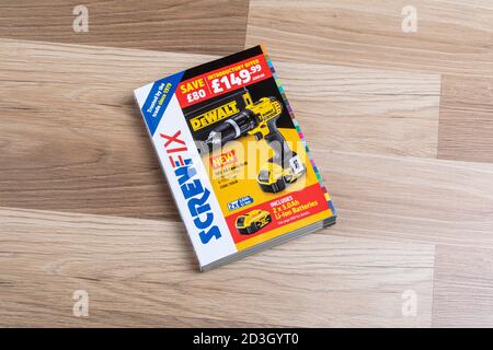 Un catalogo Screwfix Foto Stock
