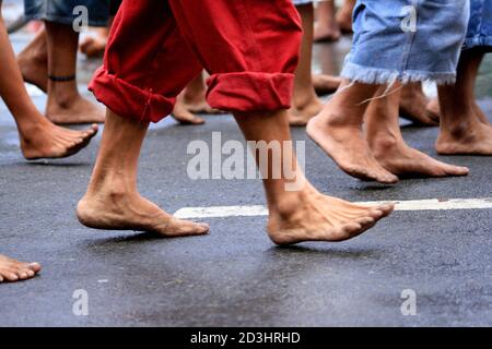 Immagini della celebrazione della processione Neri Nazareno in Filippine Foto Stock