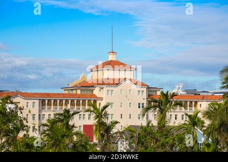 Caraibi, Bahamas, Providence Island, Nassau, British Colonial Hilton Hotel Foto Stock