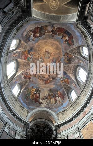 Italia, Roma, chiesa di san Giacomo in Augusta, cupola Foto Stock