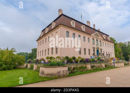 Fürst Pückler Park und Schloss a Branitz, il palazzo del pensionamento del principe Pekkler´s, oggi un museo, Cottbus-Branitz, Brandeburgo, Germania orientale, Europa Foto Stock