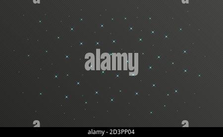 Vector gold particelle glitter effetto di sfondo per il messaggio di saluto di lusso ricca carta. Vini spumanti texture. Polvere di Stelle scintille in esplosione del backgro trasparente Foto Stock