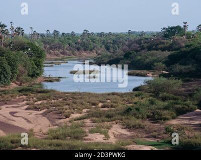 Fiume Gambia presso il Parc National du Niokolo Koba, Foto Stock