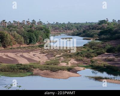 Fiume Gambia presso il Parc National du Niokolo Koba, Foto Stock