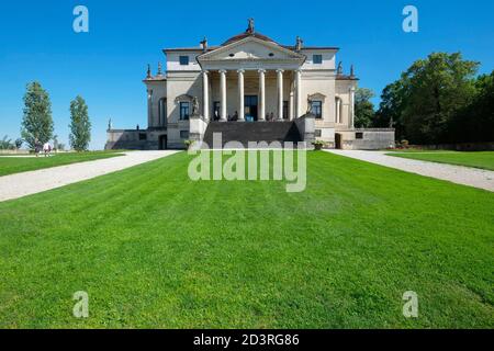 Villa la rotonda di Andrea Palladio, Vicenza, Italia Foto Stock