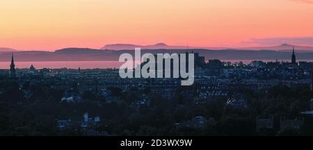 Scene intorno alla capitale scozzese, Edimburgo Foto Stock