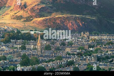 Scene intorno alla capitale scozzese, Edimburgo Foto Stock