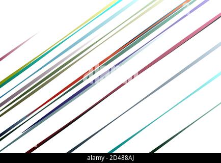 Linee diagonali e oblique colorate casuali con riempimento sfumato. Strisce sparse, strisce Illustrazione Vettoriale