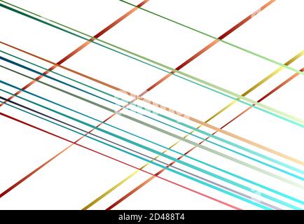 Linee diagonali e oblique colorate casuali con riempimento sfumato. Strisce sparse, strisce Illustrazione Vettoriale