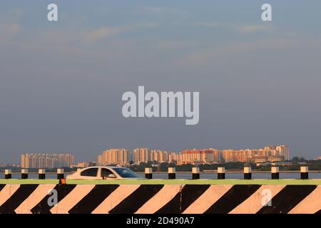 Chennai, Tamil nadu , India . Ott 07,2020. Bella bella bella grande moderna moderna edifici privati fotografia è stata scattata con una vista centrale del r Foto Stock