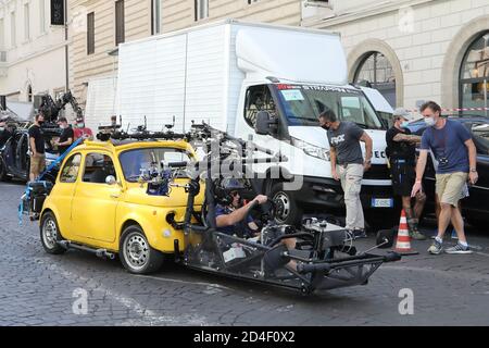 Roma, Italia. 09 ottobre 2020. Roma, set di film 'missione impossibile 7'. Foto: Credit: Independent Photo Agency/Alamy Live News Foto Stock