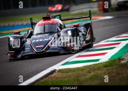 Monza, Italia, Italia. 09 ottobre 2020. 22 Hanson Phil (gbr), Albuquerque Filipe (prt), United Autosport, Oreca 07 Gibson, azione durante la 2020 4 ore di Monza, 4° round della European le Mans Series 2020, dal 9 al 11 ottobre 2020 sull'Autodromo Nazionale di Monza, Italia - Foto Thomas Fenetre/DPI Credit: LM/DPPI/Thomas Fenetre/Alamy Live News Foto Stock