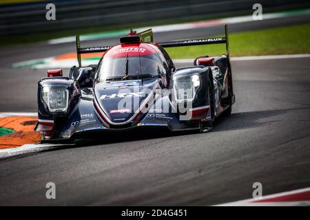 Monza, Italia, Italia. 09 ottobre 2020. 22 Hanson Phil (gbr), Albuquerque Filipe (prt), United Autosport, Oreca 07 Gibson, azione durante la 2020 4 ore di Monza, 4° round della European le Mans Series 2020, dal 9 al 11 ottobre 2020 sull'Autodromo Nazionale di Monza, Italia - Foto Thomas Fenetre/DPI Credit: LM/DPPI/Thomas Fenetre/Alamy Live News Foto Stock