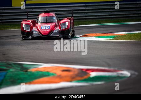 Monza, Italia, Italia. 09 ottobre 2020. 50 Visser Beitske (nld), Floersch Sophia (ger), Richard Mille Racing Team, Oreca 07 Gibson, azione durante la 2020 4 ore di Monza, 4° round della European le Mans Series 2020, dal 9 al 11 ottobre 2020 sull'Autodromo Nazionale di Monza, Italia - Foto Thomas Fenetre/DPPI Credit: LM/DPPI/Thomas Fenetre/Alamy Live News Foto Stock