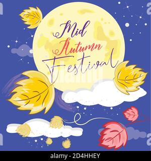 Festa di metà autunno Illustrazione Vettoriale