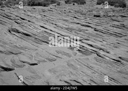 Scala di grigi di rocce e pietre texture nel canyon Foto Stock