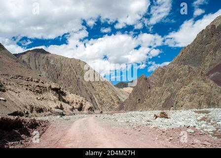 natura ruvida e dura a ladakh j&k india Foto Stock
