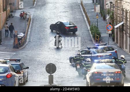 Roma, Italia. 09 ottobre 2020. Roma, set di film 'missione impossibile 7'. Foto: Credit: Independent Photo Agency/Alamy Live News Foto Stock