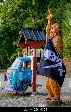 Frog Peak Cafe and Guesthouse, Crescent Valley, Kootenay Regione, British Columbia, Canada, Foto Stock