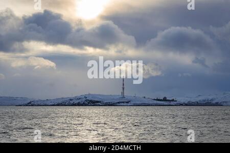 Paesaggi meravigliosi intorno a Hammerfest in Norvegia settentrionale Foto Stock