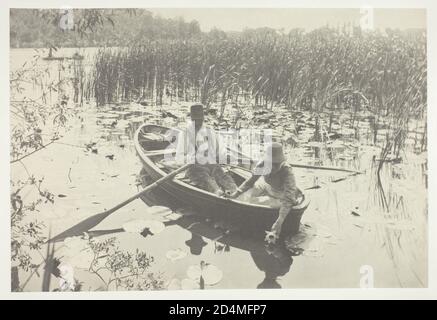 'Stampa Platinum; pl. IX dell'album ''Life and Landscape on the Norfolk Broads'' (- Data: 1886; ); edizione di 200' Foto Stock