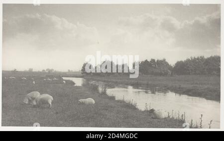 'Stampa Platinum; frontespizio dall'album ''Life and Landscape on the Norfolk Broads'' (- Data: 1886; ); edizione di 200' Foto Stock