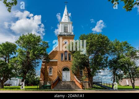 Parrocchia di St. Josephs a Claybank, Saskatchewan, Canada Foto Stock