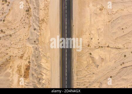 Desert Road - immagine aerea. Foto Stock