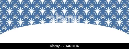 Splendido modello invernale con fiocchi di neve. Sfondo di Natale. Illustrazione vettoriale EPS10 Illustrazione Vettoriale