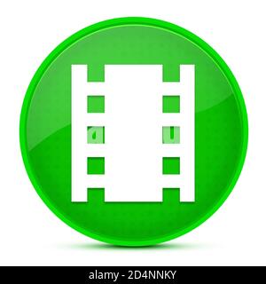 Teatri estetica verde lucido pulsante rotondo illustrazione astratta Foto Stock