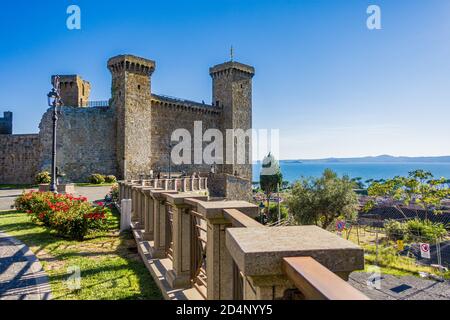 Bolsena, Italia - il centro storico di Bolsena sul lago omonimo Foto Stock