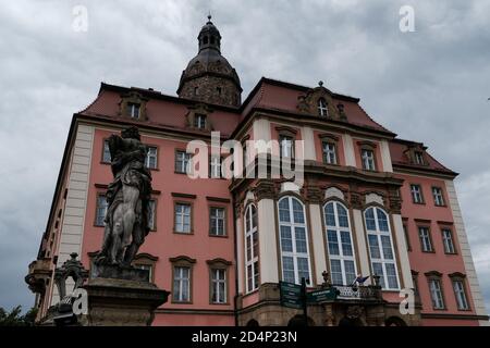 Walbrzych, Polonia - 18 luglio 2020: Castello di Ksiaz, il più grande castello della Slesia. Museo del Castello Foto Stock