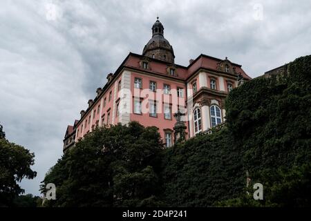 Walbrzych, Polonia - 18 luglio 2020: Castello di Ksiaz, il più grande castello della Slesia. Museo del Castello Foto Stock